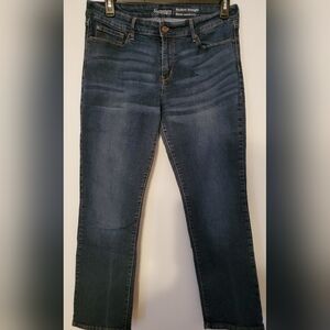 Signature by Levi Strauss Dark Blue Straight Leg Jeans